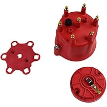 A-Team Performance - 6-Cylinder Male Pro Series - Distributor Cap and Rotor Kit RED
