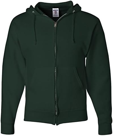 Jerzees Youth 8 oz. NuBlend Fleece Full-Zip Hood M FOREST GREEN