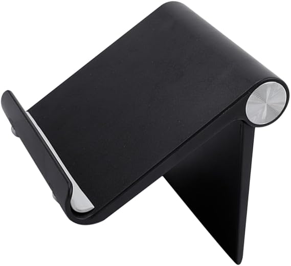 Desktop Phone Holder Adjustable 0 100 Degree ABS Stand Black
