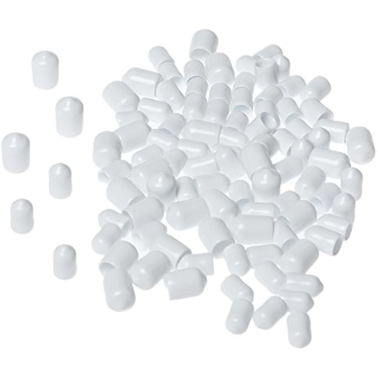 ClosetMaid 75355 Wire Shelf End Caps, 24 Large and 60 Small, 84 Pack, White