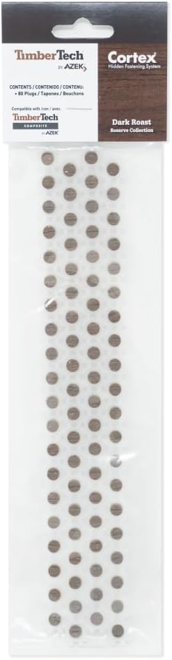 TimberTech Collated Cortex Replacement Plugs 80 Count Dark Roast