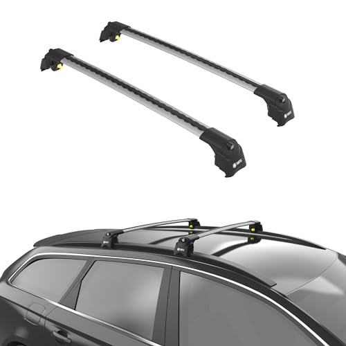 TURTLE Compatible with Seat Leon Mk4 Kl1Kl8 St 2021-2024 Air2 roof Rack | Silver