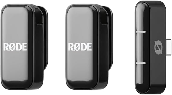 RDE Wireless Micro (2 Mics + Charging Case), USB-C for iPhone & Android