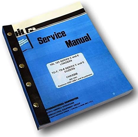 Ih Dresser 125 Series E 125E Crawler Loader Chassis Service Repair Shop Manual