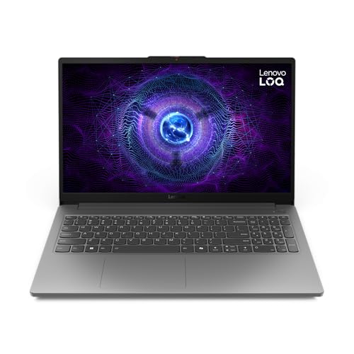 Lenovo 2025 LOQ 15.6 FHD 144Hz IPS Laptop 8-Core Intel Core i5-12450HX NVIDIA GeForce RTX 2050 8GB DDR5 512GB NVMe SSD USB-C wDP WiFi AX RJ-45 BT Webcam HDMI2.1 Windows 10 Home wRE USB