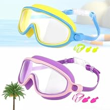 Swim Goggles, HD Large Frame Waterproof and Anti-Fog Swimming Goggles, Anti Fog SwimGoggles