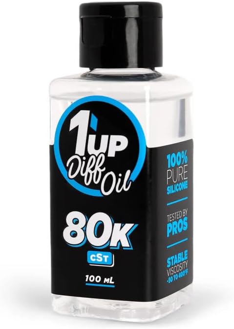 1UP Racing 110080 - Pure Silicone Diff Oil, 100ml, 80K CST