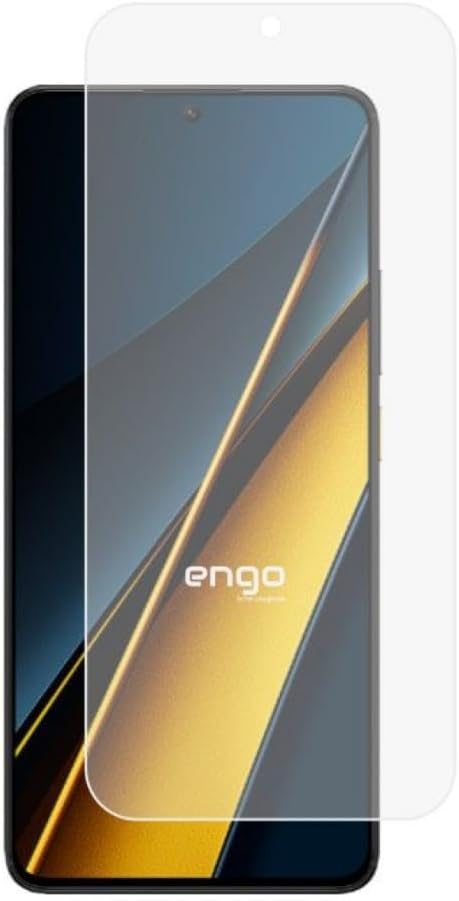 Engo Xiaomi Poco X6 Pro İle Uyumlu Mat Ekran Koruyucu Parmak İzi Bırakmayan Yansıma Ve Parlama Önleyici Koruma, 9h Temperli Nano Esnek Cam