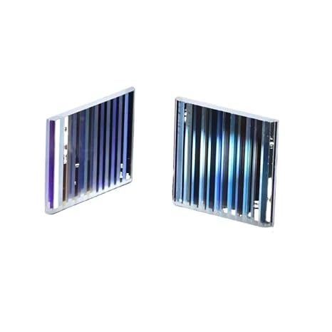 1pc 33x31x2.5mm Optical Glass Prism Grating Sheet for Fiber Optic Experiments and Projection(34x31x4mm)