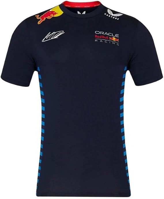 Red Bull Racing Formula One Team - Official 2024 Formula 1 Merchandise - Replica Team Driver Max Verstappen T-Shirt - Night Sky - Unisex (UK, Alpha, 3XL, Regular, Regular, Night Sky)
