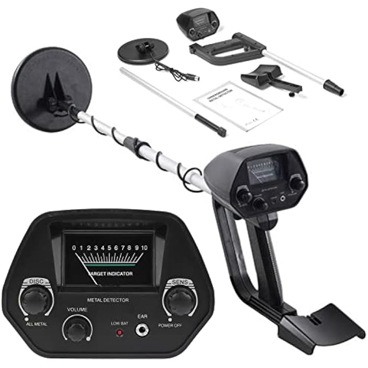 EVTSCAN Professional Handheld Metal Detector, with 2 Modes, Adjustable Sensitivity, 6.5 Inch Waterproof Search Coil, Telescoping Shaft, for Security Screening, Treasure Hunting