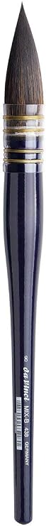 Da Vinci 438 Series Cosmotop-Mix B Wash Brush, Bristle, Black, 26.5 x 1.95 x 30 cm