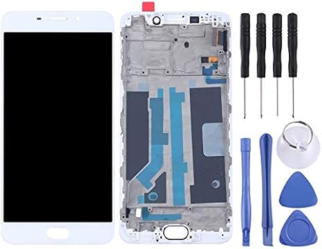 Mobile Phone LCD Screen for Oppo R9 LCD Screen (TFT)+ Touch Panel with Frame(White)