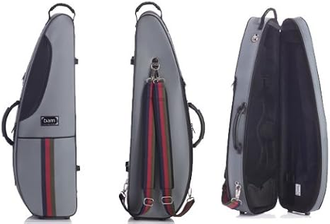 Bam France Classic - Saint Germain - Shaped 4/4 Violin Case with Grey Exterior