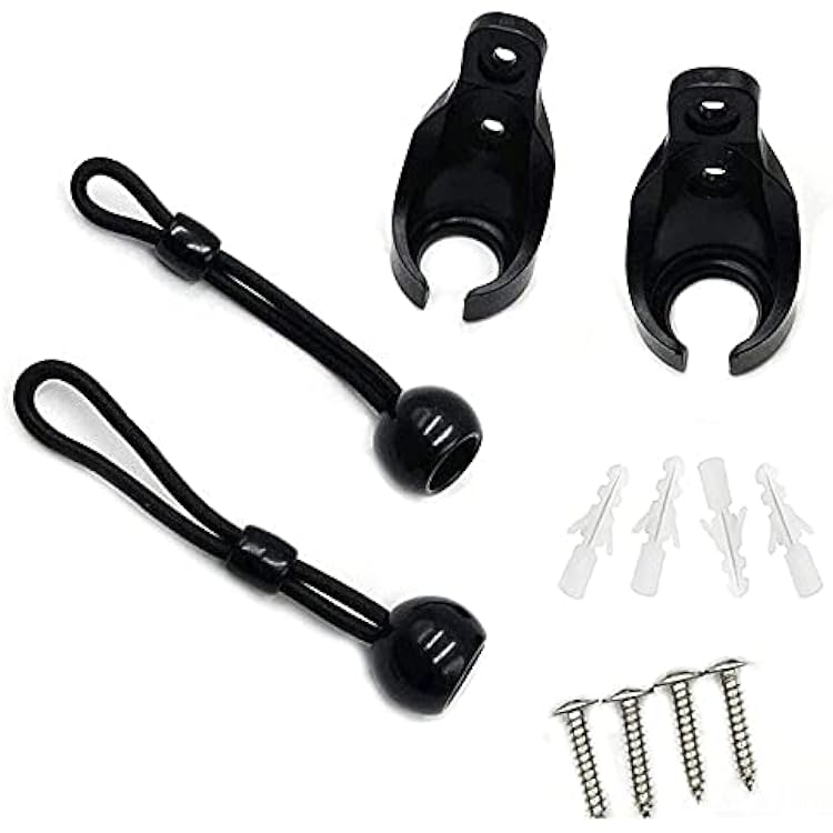 Universal Replacement Shade Bungee Kit for Exterior Sun Shades OutdoorIndoor Roller up Blinds Black