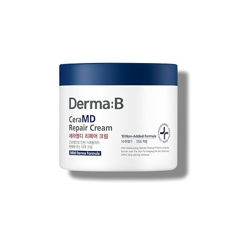Derma:B CeraMD Repair Body Cream 430 ml Relief Enriched Moisture Body Cream Sensitive Dry Skin Anti-Itching Redness Moisturising Cream Without Fragrance MLE Body Care Day Cream