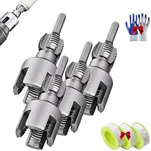 Integrated Internal & External Pipe Threading Tool,2025 New Pipe Thread Cutting Tool,Electric Drill Compatible PVC Pipe Threader Maker Trimming and Angle Bolt Repair Rethreading Kit (#02-4PCS)