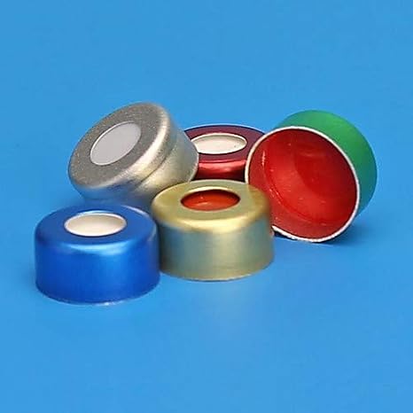 Chemglass CV-3300-0011, Aluminum Seal, Silver, PTFE/Silicone, 11mm Diameter, Pack of 100