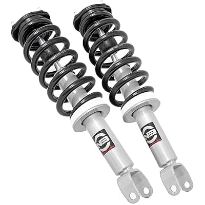 Rough Country N3 Leveling Struts for Ram 1500 4WD 20122018 & Ram 1500 Classic - Fits 2.5 Front Lift, Preloaded Coil, Bolt-On Leveling
