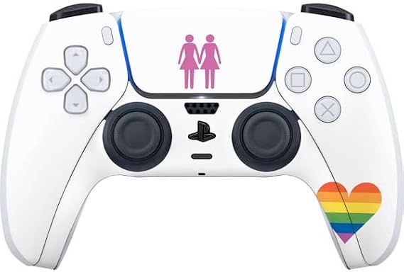 Skinit Decal Gaming Skin Compatible with PS5 Controller - Pink Pride Design