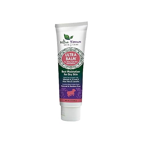 Daily Moisturizer For Dry Itchy Skin, Psoriasis & Eczema Relief That Contains Lanolin, Vitamins A, D & E, Aloe Vera, To Moisturize Face, Body, Dry Hands & Cracked Heels by Ultra Balm Unscented