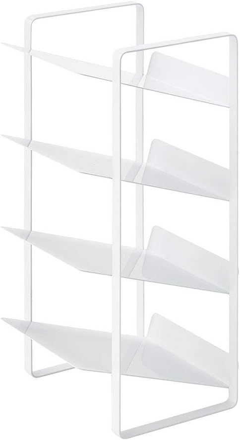 YAMAZAKI 4304 Tower Bottle Rack White Steel 20 x 20.5 x 40 cm