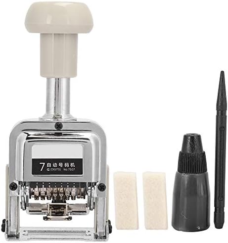 Automatic Numbering Machine 7 Digit Self Inking Locking Switch