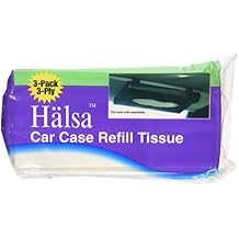 Halsa Car Case Visor Refill 3PlyTissue Wipes-4 PACKS