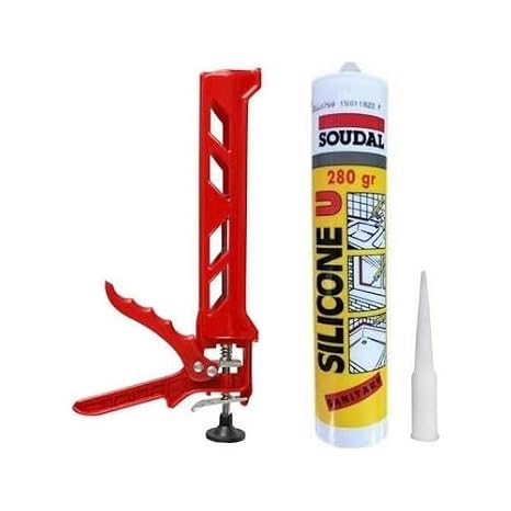 Genel Amaçlı Soudal Şeffaf Silikon 280 Ml Ve Plastik Silikon Tabancası