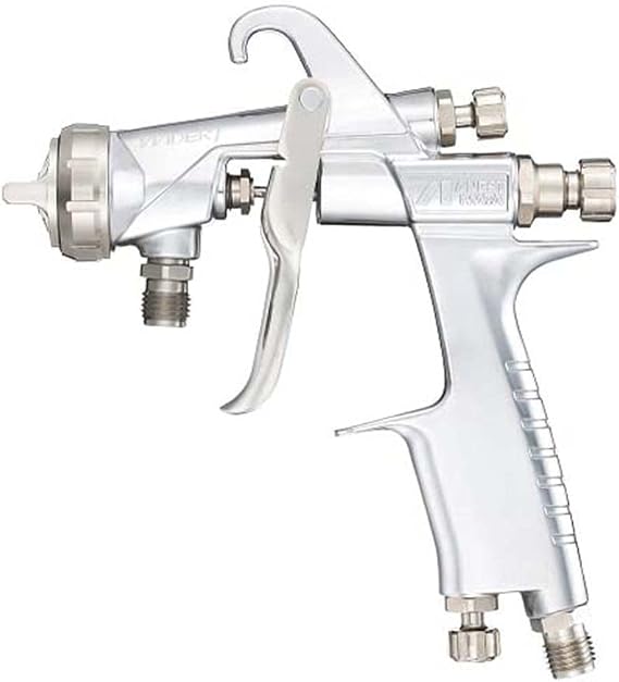 Anest Iwata WIDER1-13H2S Wider Gun Series Suction Spray Gun, Diameter 0.05 inch (1.3 mm), Silver