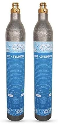 KEENKLE 2 x CO2 Cylinder CO2 bottle for Drinking Water System Grohe Blue Home. New & CO2 Stuffed.