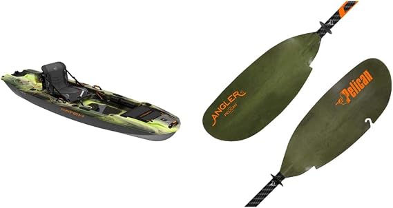 Pelican Catch Mode 110 Fishing Kayak - Premium Angler Kayak with Lawnchair seat - 10.5 Ft.
