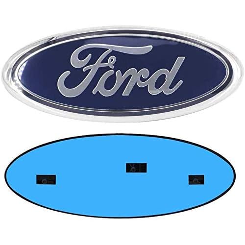 9 INCH Grille Emblem Front Tailgate Badge Replacement Plate Emblems fit for Ford F-150 2004 to 2014, F-250F-350 2005 to 2007, Explorer 2011 to 2016, Edge 2011 to 2014, Expedition,Ranger Blue