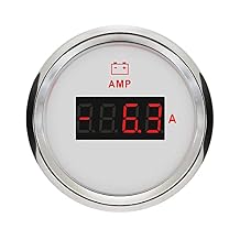 ELING Digital Ammeter AMP Gauge 150A with Current Sensor 9-32V 52mm with Backlight