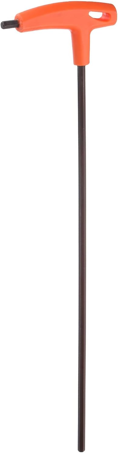 sourcing map T-Handle Hex Key Wrench 6mm Metric CR-V Extra Long Arm,Orange