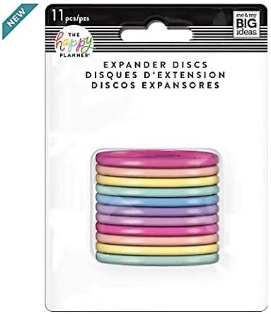 Me & My Big Ideas Happy Planner 2022 Multicolor Plastic Expander Discs (11 Discs, 1.75 inches)