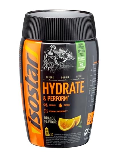 Isostar Hydrate & Perform - ORANGE - 19.75oz / 560gr Jar