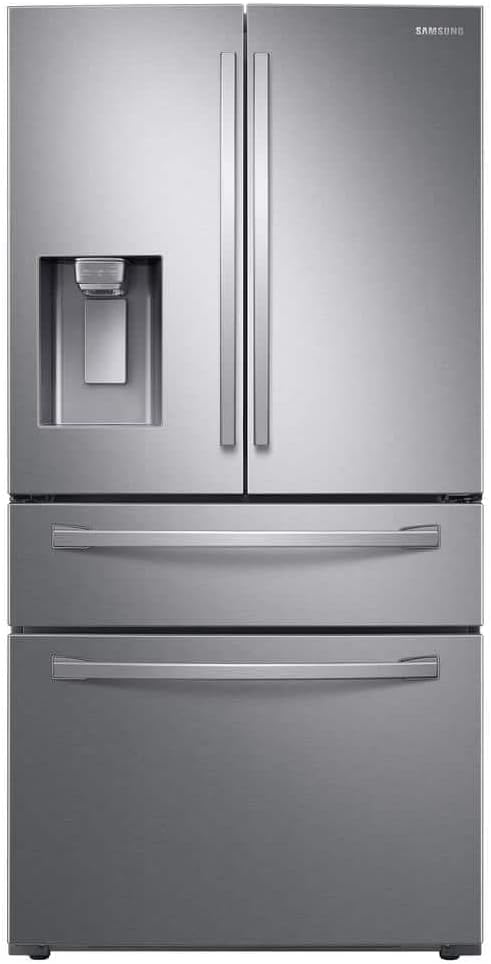 Samsung 28 Cu. Ft. 4-Door French Door Smart Refrigerator with FlexZone Drawer, Stainless Steel, RF28R7201SR/AA