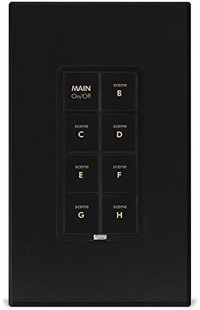 Insteon 2334-226 8 Button Dimmer Keypad, Black