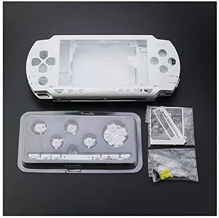 Gametown New Replacement PSP 1000 Full Housing Shell Cover with Buttons Screws Set -White.