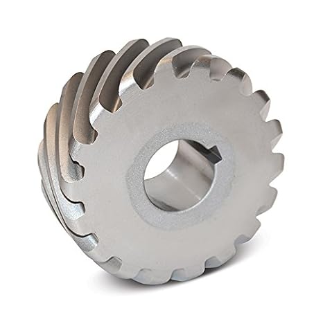 Boston Gear H2015R Plain Helical Gear, 45 Degree Helix, 14.5 Degree Pressure Angle, 0.438 Bore, 20 Pitch, 15 Teeth, Steel, RH