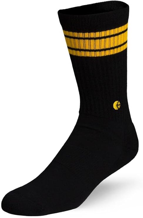Ethika Men's Crew Socks, Soft Athletic Socks for - CS - Red Mineral Wash