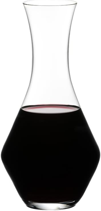 RIEDEL Merlot Decanter, Machine-Made Crystal Glass for Red Wines, 25 oz, Dishwasher Safe (1440/14)