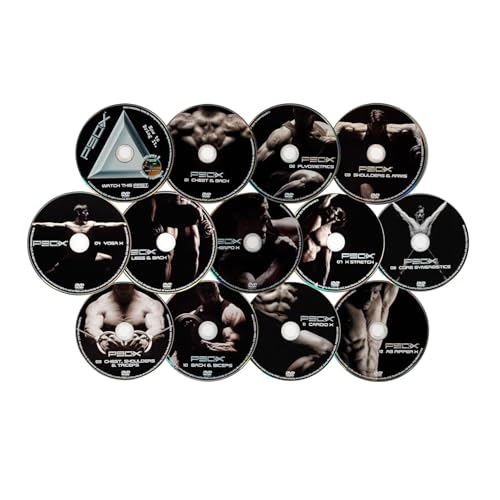 P90X DVD Workout Base Kit, Home Gym Bodyweight Exercise Program, Digital Fitness Guide and Nutrition Guide Included, 12 Fitness DVDs [dvd] [2012]