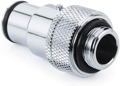 Bitspower Quick Disconnect Male Fitting with G1/4" Extender, Silver Shining