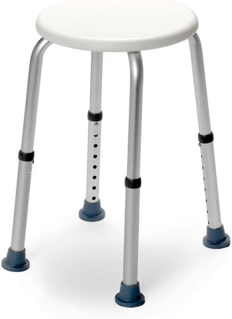 Drive Devilbiss Medical Adjustable Shower Stool, White