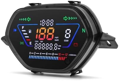Tachometer Gauge Motorcycle Universal Motorcycle Instruments Speedometer RPM Odometer Meters Cylinder for WAVE100 2024 Motorbike Accessories