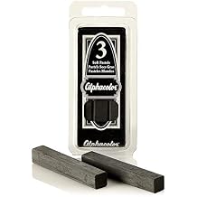 Derwent Alphacolor Soft Pastels, Charcoal, 3 Pastels per Pack (105C)