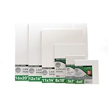 Daler-Rowney Simply White Canvas Panels Set, 16" x 20", 3-Pack