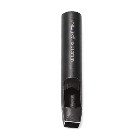 WUTA Square Leather Hole Punch,Steel Hollow Punch Tool Set for Belt,Watch Band,Leather Crafting(12 * 12mm )
